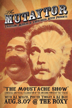 Mutaytor Moustache gig at the Roxy